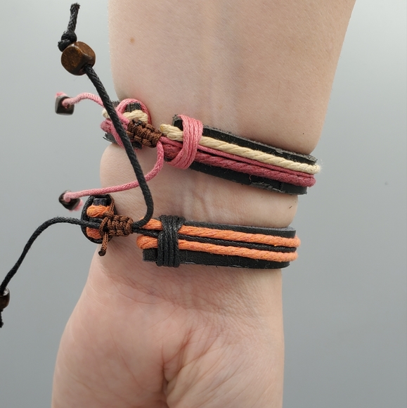 Mexico Brown Leather Friendship Bracelets - Picture 3 of 6